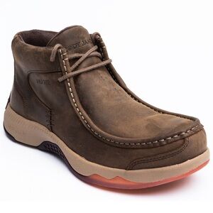 CODY JAMES MEN'S LOW CUT CASUAL DRIVER WORK SHOES - COMPOSITE TOE Brown US 10